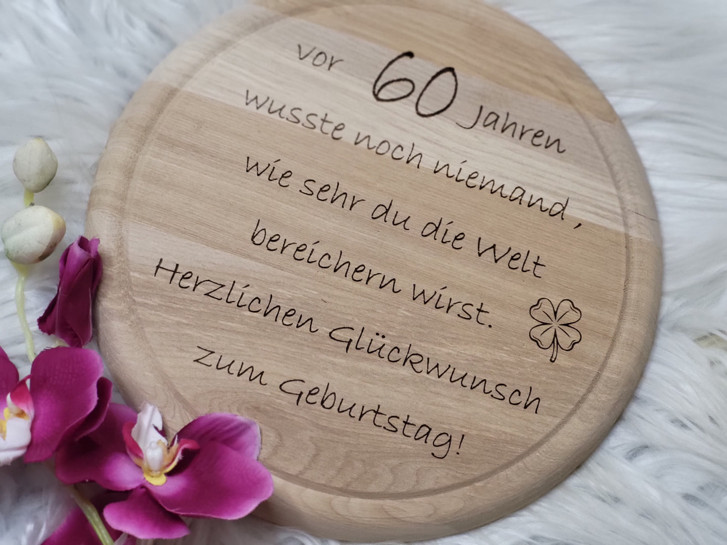 Schneidebrett runder Geburtstag