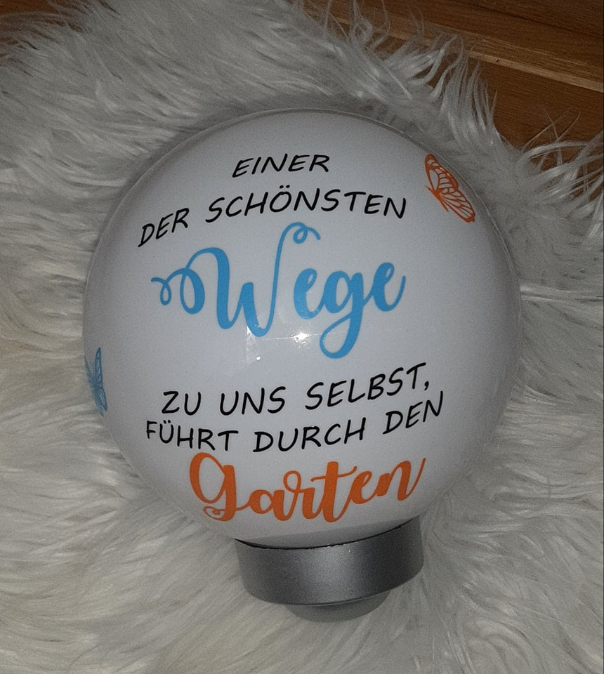 Solarkugel schönster Weg