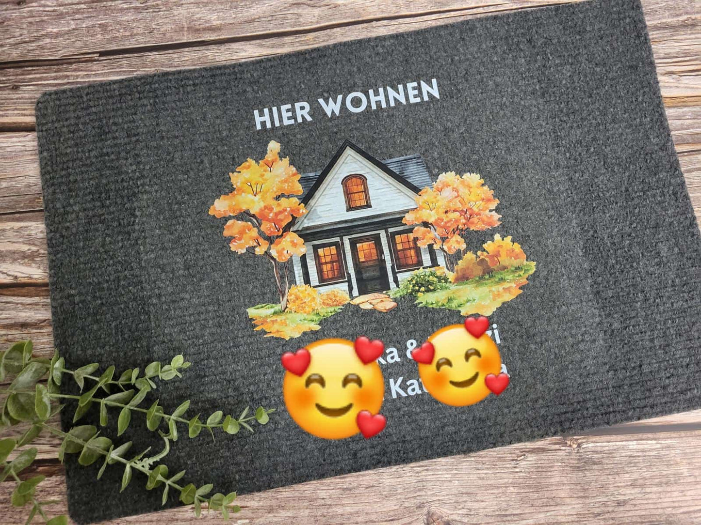 Personalisierte Türmatte mit Wunschtext – bedruckt & individuell gestaltet