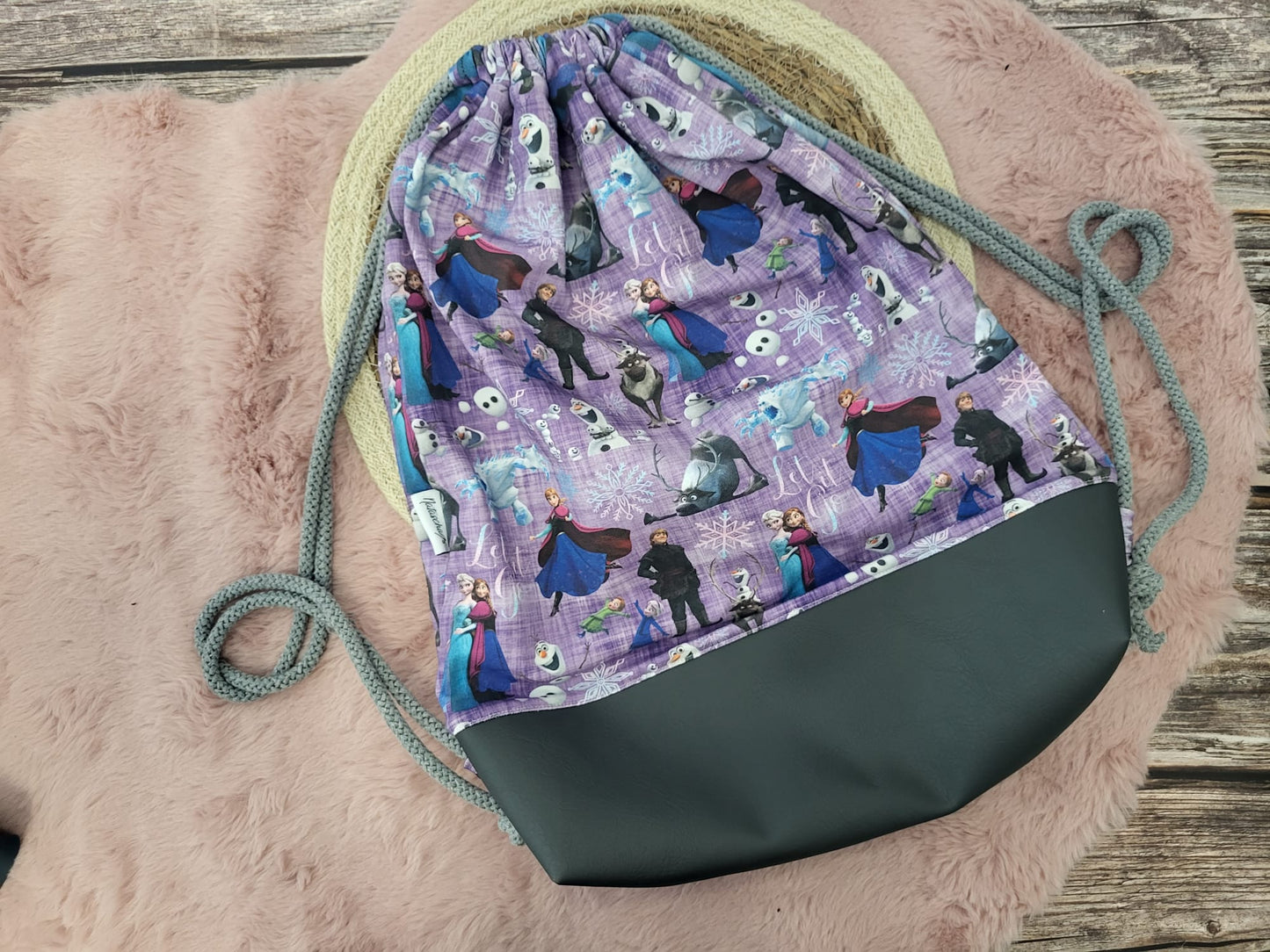 Rucksack Prinzessin/Schwarzes Leder