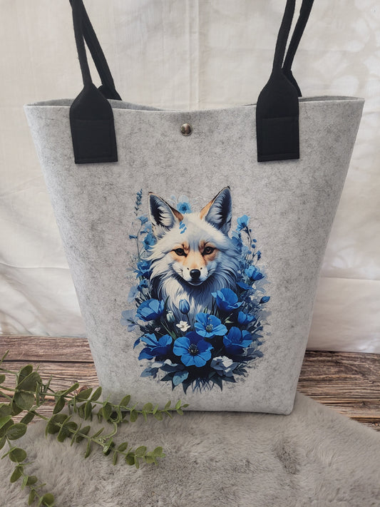 Stylischer Filz Shopper – robuste Filztasche mit Henkel | optional personalisiert | nachhaltige Einkaufstasche Damen